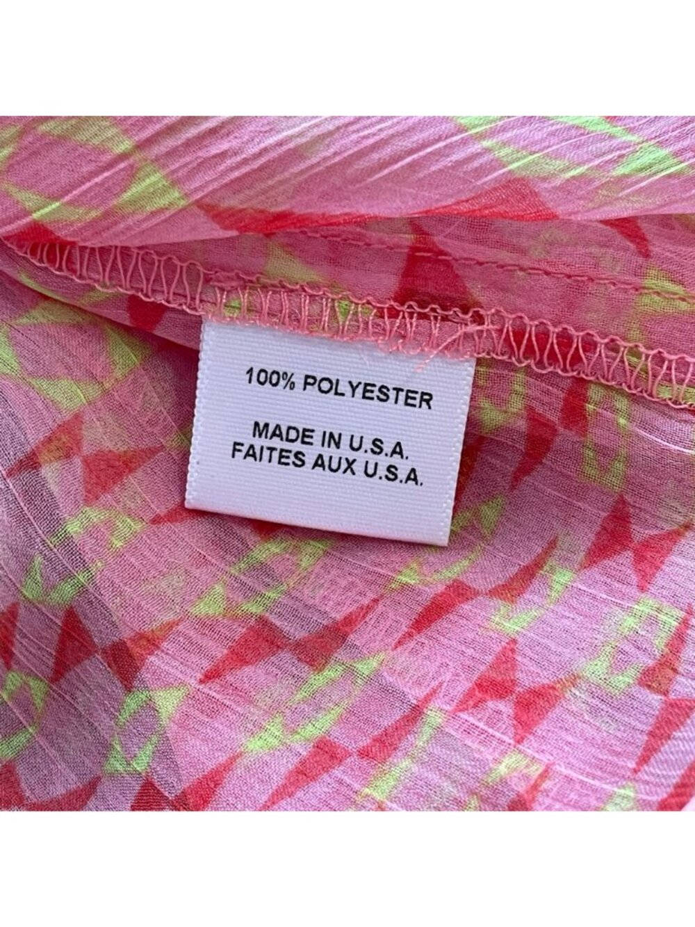 Misa Siena Tie Top Geo Print Pink Size Small NWT - Picture 9 of 9